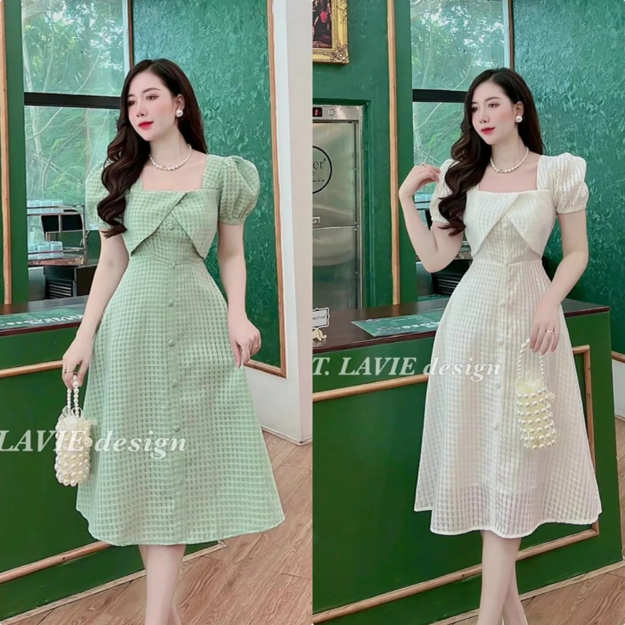 Đầm voan hoa tầng quảng châu cao cấp tt hhp2022