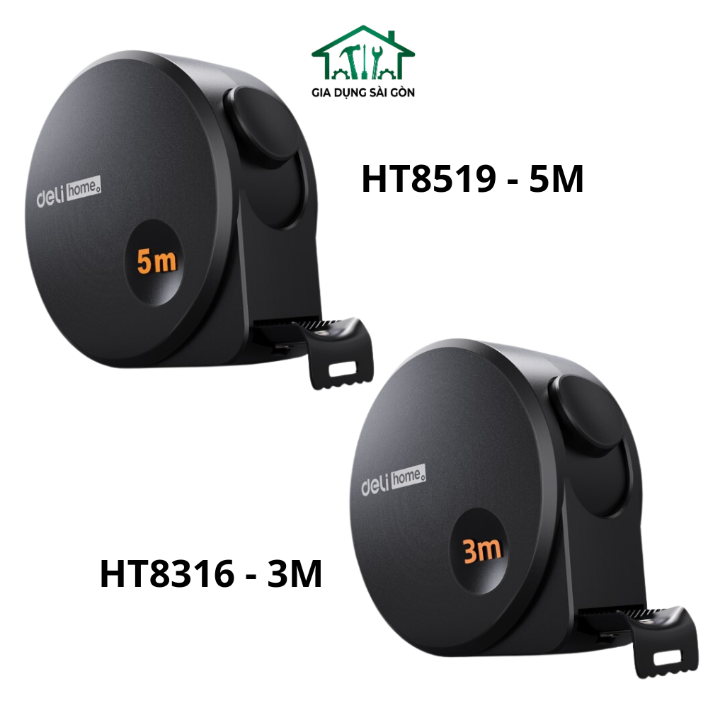 Thước Cuộn Thép Deli độ chuẩn xác cao - Thước Dây DELI 3m/5m Đa Chức Năng Nhỏ Gọn Tiện Dụng