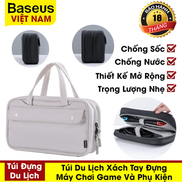 Túi Baseus Cho Máy Nintendo Switch Lite Funda Mini Du Lịch Xách Tay đựng phụ kiện( Baseus Track Series Switch Storage Bag)