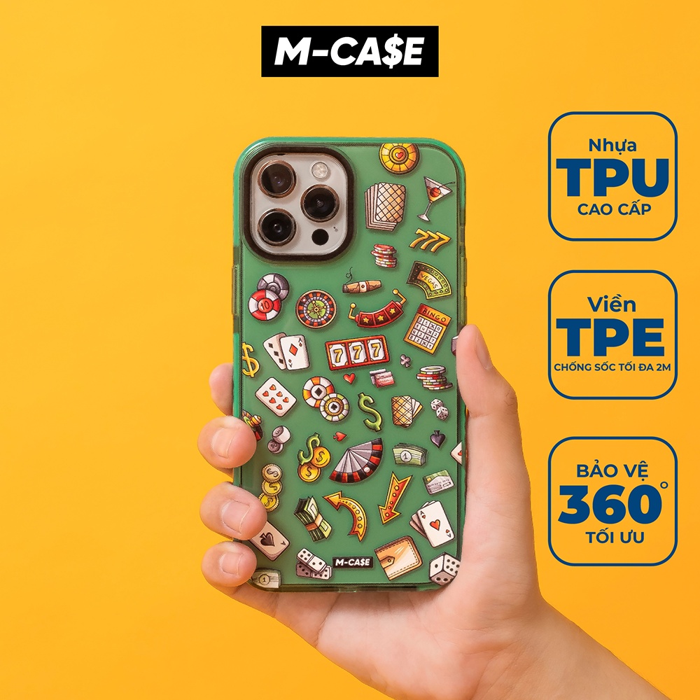 Ốp lưng chống sốc mcase casino iphone 11 / 11 pro max / 12 / 12 pro max / 13 / 13 pro max / 14 /14 pro / 14 pro max
