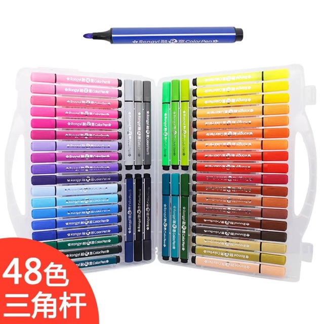 Bộ 48/36/24/18 màu dạ nước, bút dạ màu loại xịn