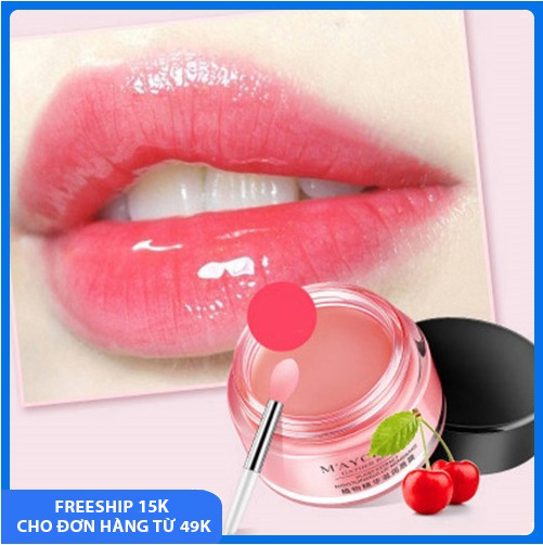 JULY20-Mặt nạ ngủ ủ môi M'AYCREATE dưỡng ẩm môi, ủ hồng, giảm thâm môi, mặt nạ ngủ dành cho môi giúp môi mềm mại, mịn màng, căng bóng, cải thiện môi khô, hũ dưỡng môi mini nội địa Trung 20g JU-SPU133