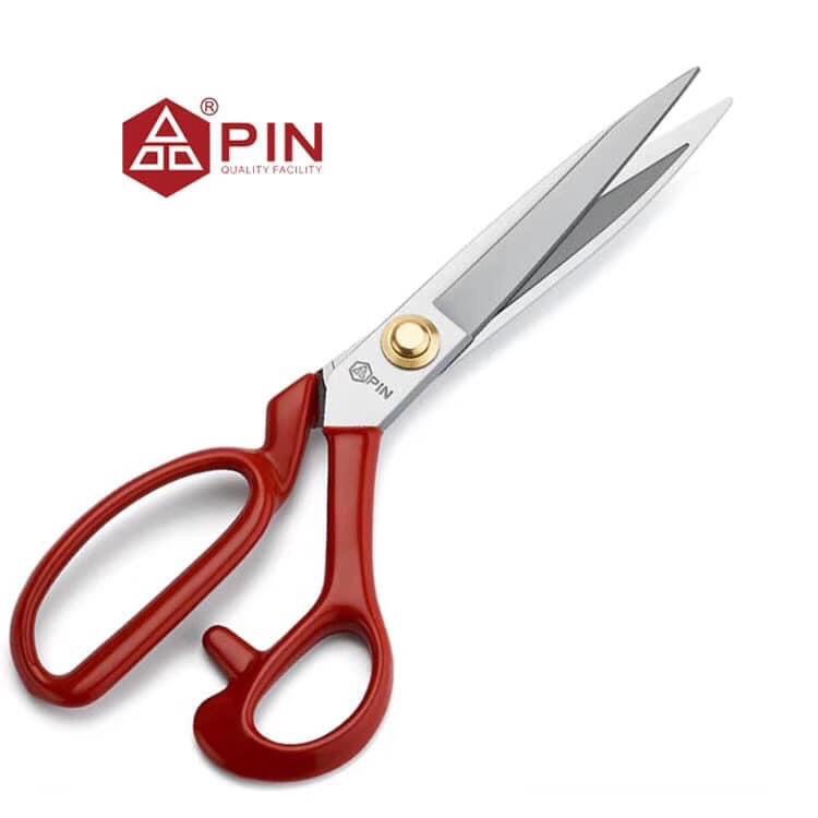 Kéo cắt vải cao cấp Pin tặng kèm 1 kéo bấm chỉ Pin theo kéo tiện lợi