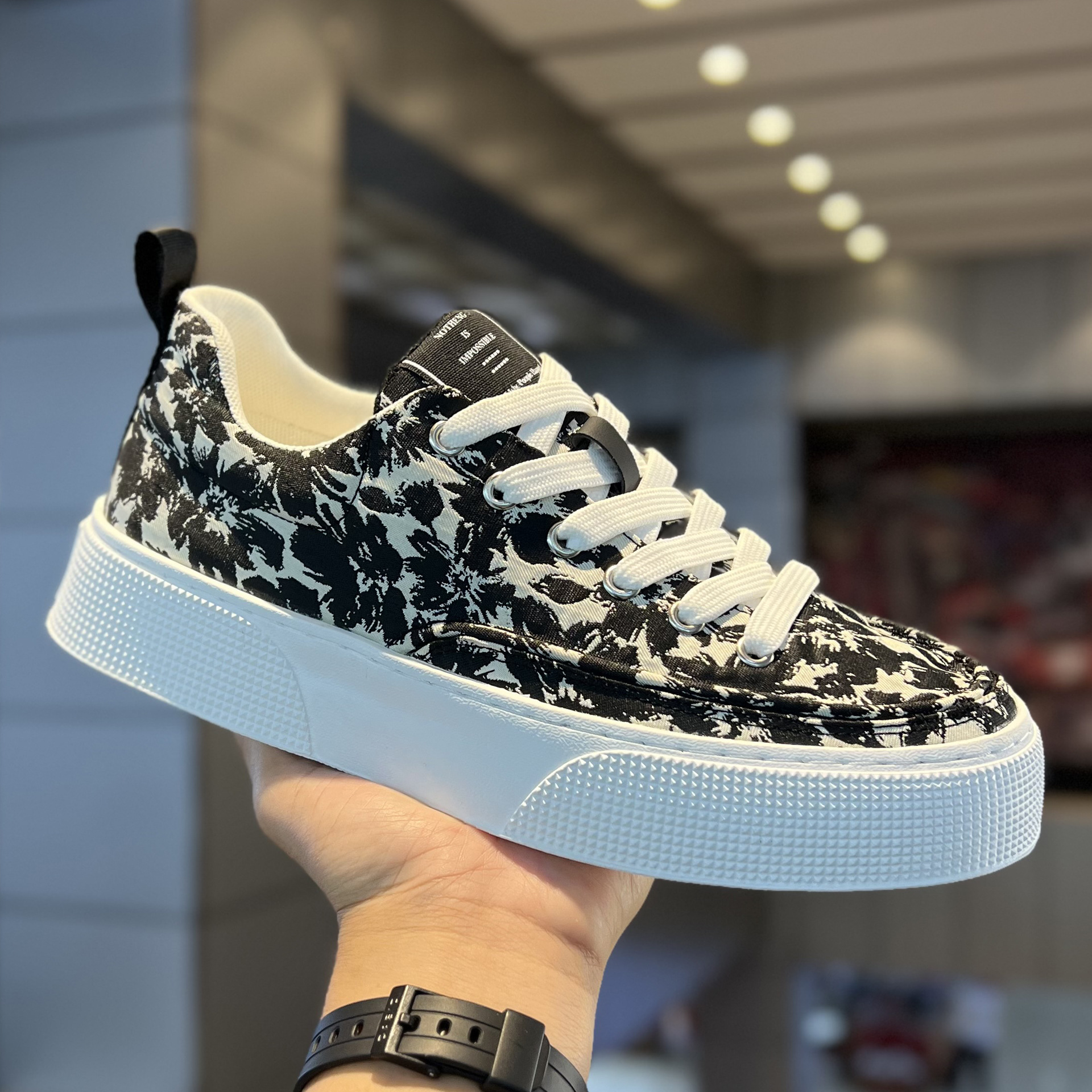 Giày Nam, Giày Sneaker Nam Vải Canvas Cao Cấp - fullbox
