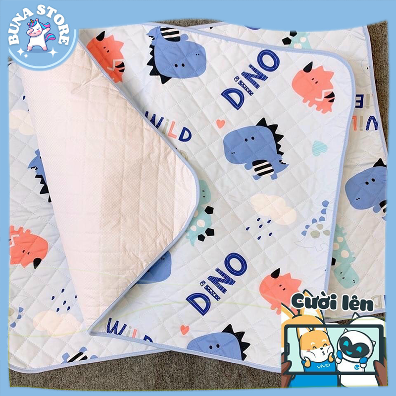 Miếng lót chống thấm cho bé 3 lớp baby pilch kích thước 55x73cm không kích ứng da mềm mại BUNA STORE PN08