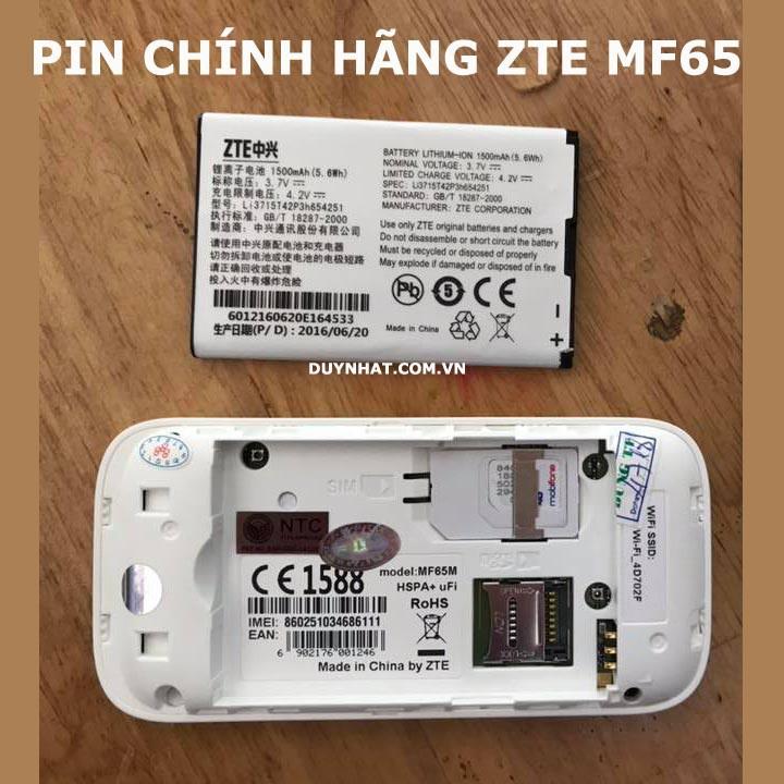 (HÀNG KHỦNG) Pin Cho Bộ Phát Wifi ZTE MF65 Cực Bền-Pin Cực Trâu HÀNG CHÍNH HÃNG