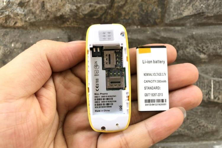 Điện thoại mini  siêu nhỏ  bm10 2 sim siêu dễ thương