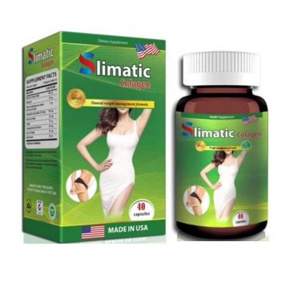 Giảm cân slimatic colagen u.s.a 40v - eo thon dáng đẹp