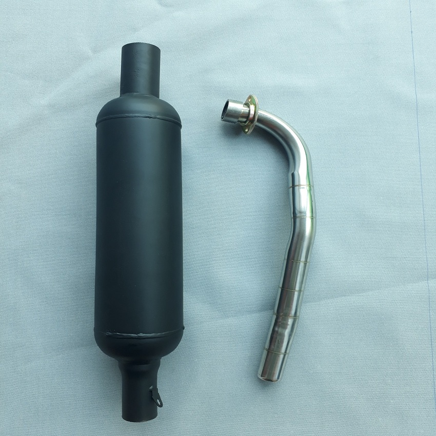 Pô cổ chai xe máy độ classic phù hợp độ Cafe Racer Tracker Win 67 Dream Cub và các loại xe