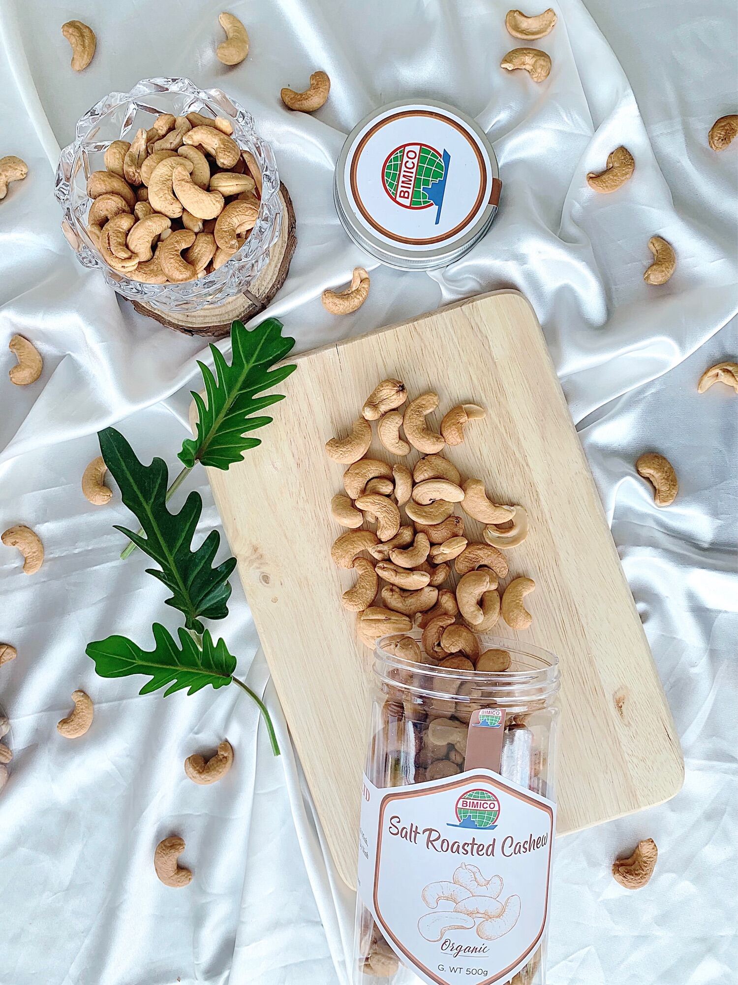 Hạt điều rang muối tách vỏ 500gr - freeship max - bimico