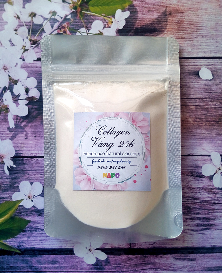 Bột Collagen Vàng Mỹ Phẩm Handmade - Đắp mặt & ủ body