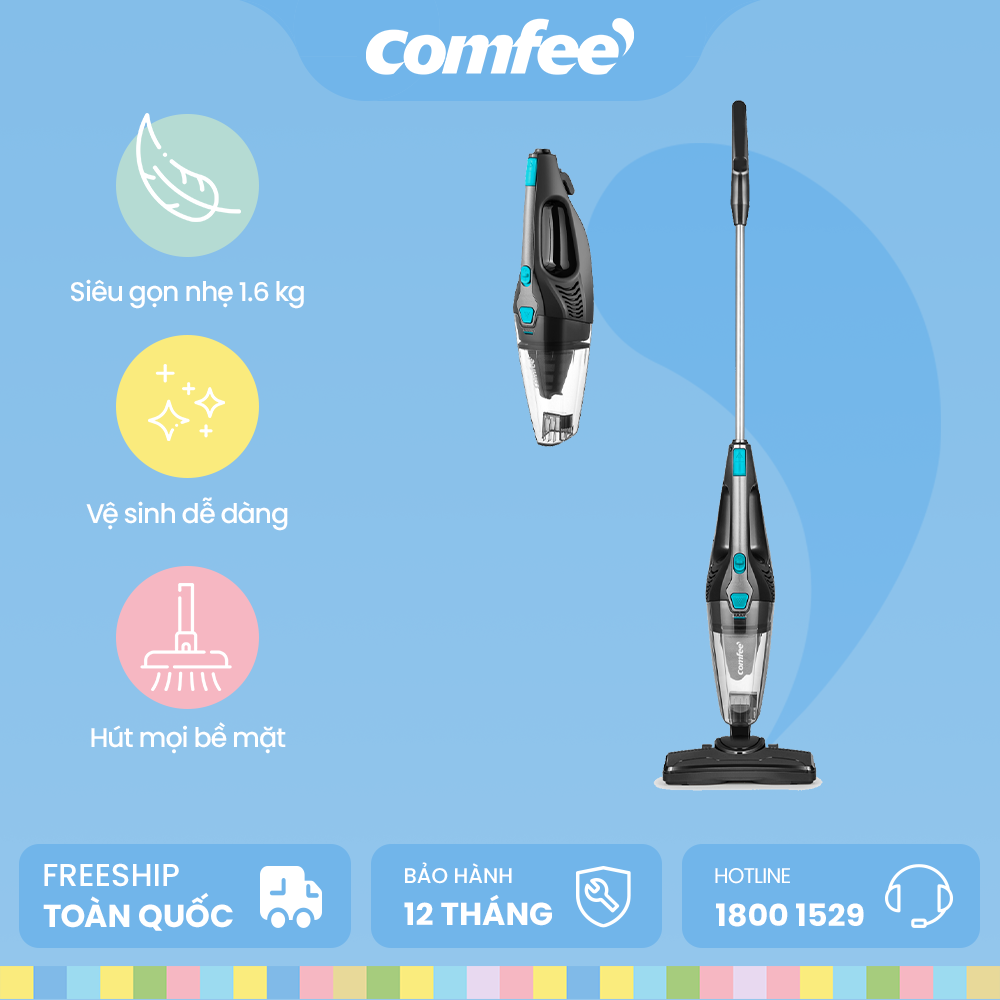 Máy hút bụi cầm tay đa năng Comfee CVC-SBLA1(B) - Công suất 400W - Hàng chính hãng bảo hành 12 tháng