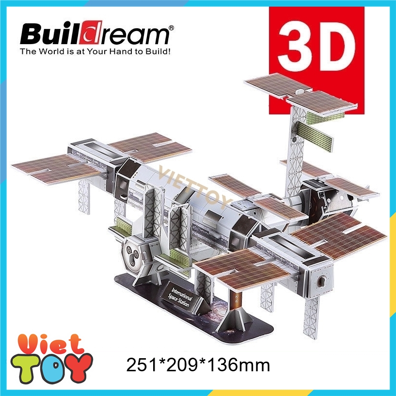 Bộ lắp ráp mô hình 3D Buildream Trạm không gian quốc tế ISS - International Space Station - MH006