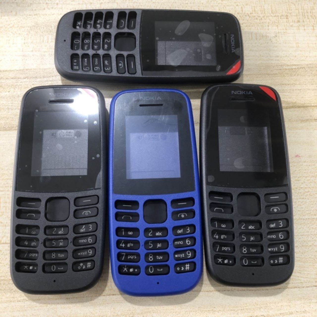 VỎ NOKIA 105 2019 2 SIM MÀU ĐEN XANH