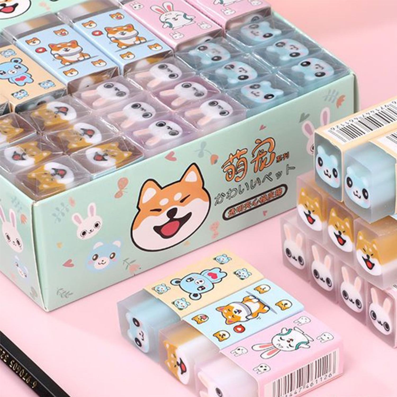 Tẩy bút chì hình cún shiba, tẩy bút trì dạng thạch dễ thương