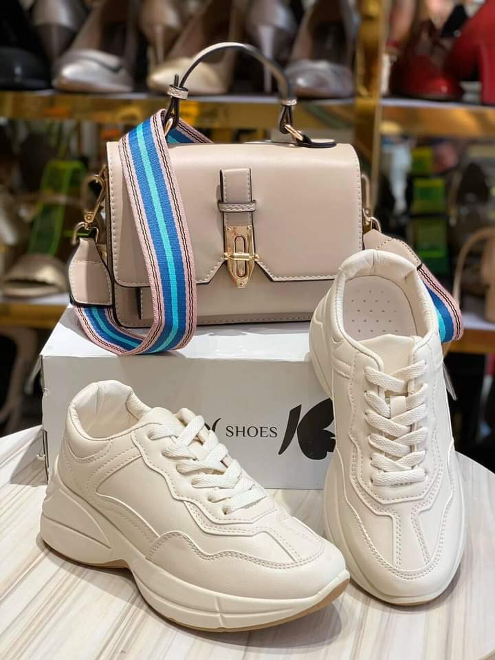 Giày nữ 👟 👟 Giày thể thao nữ chuẩn QC đế 5 phân có hộp đi chơi, du lịch