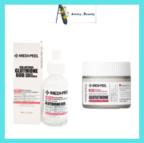 Tinh Chất Dưỡng Trắng Serum+Kem Dưỡng Medi Peel Glutathione 600 White Ampoule_KoreaStore