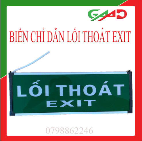 Đèn Exit thoát hiểm PCCC, đèn chỉ dẫn lối thoát