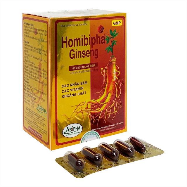 Homibipha ginseng - bổ xung vitamin và khoáng chất.
