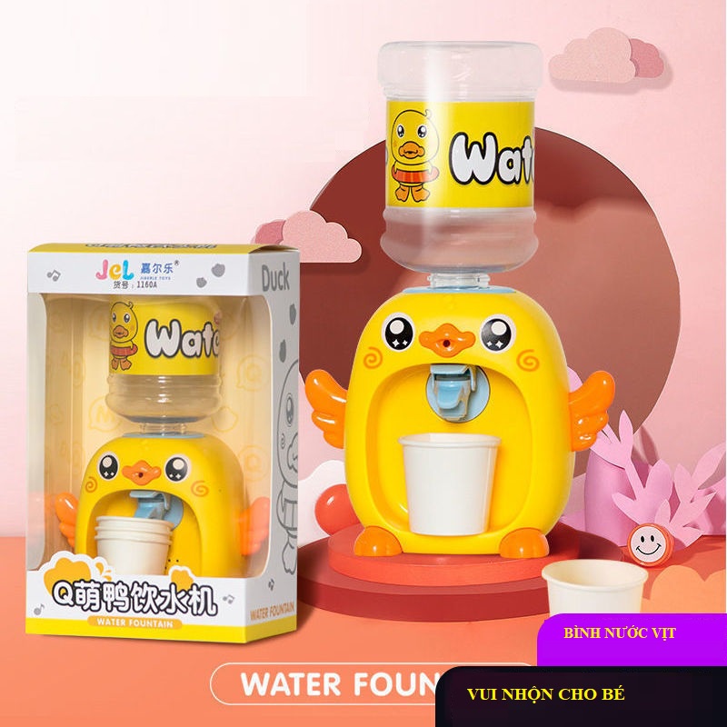 Đồ chơi bình lọc nước hình chú vịt vàng, cây nước cho bé