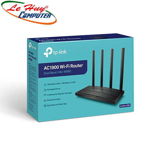 Bộ phát wifi TP-Link Archer C80 Wireless AC1900Mbps