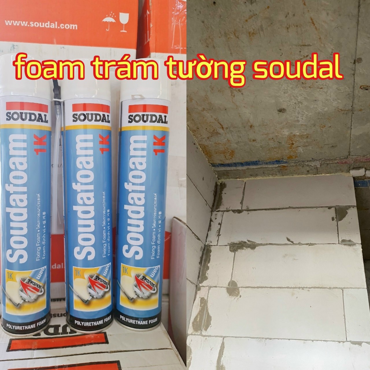 Foam trám tường bọt nở