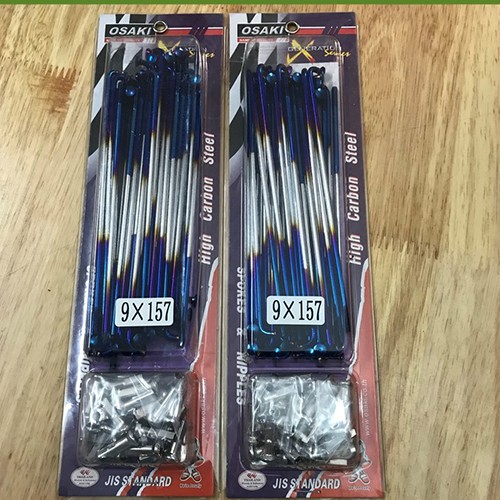 Căm xe máy xanh trắng sirius trước đĩa sau đùm - 923