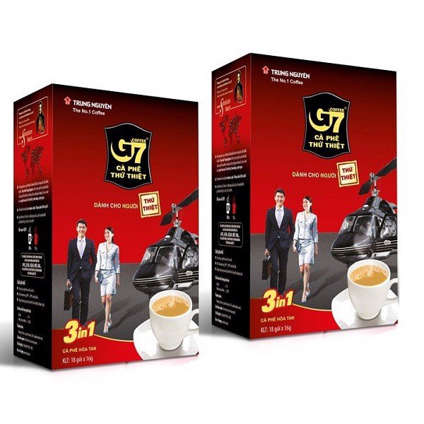 Cà phê G7 Trung Nguyên 18goi - 21goi Cà phê sữa mang hương vị thứ thiệt