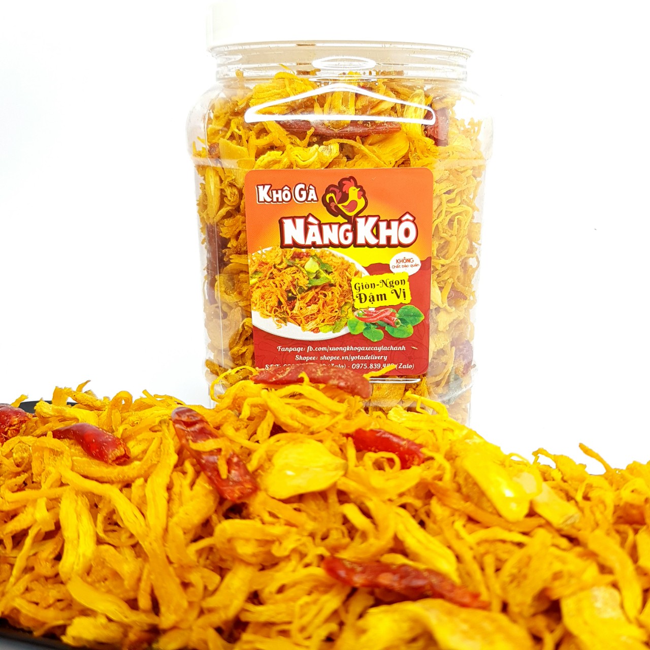 KHÔ GÀ BƠ TỎI SIÊU NGON ( GIÒN NGON - ĐẬM VỊ ) - 500Gr | Đồ ăn vặt Yotafood