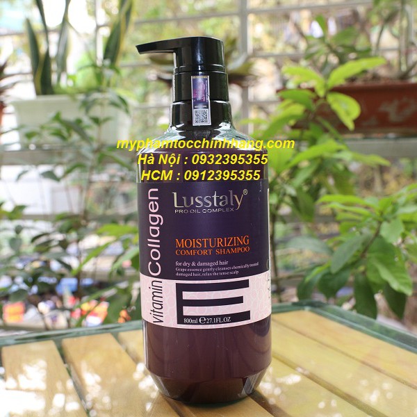 Lẻ dầu gội hoặc dầu xả lusstaly collagen vitamin e 800ml
