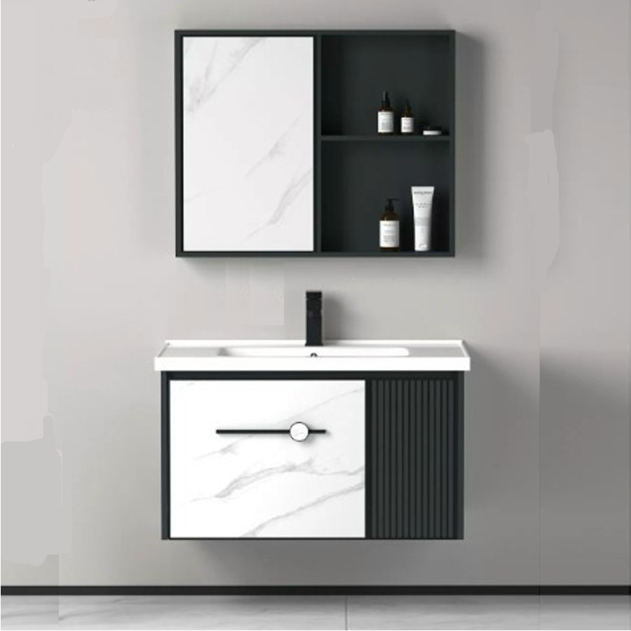 Lavabo Tủ Nhôm chất liệu aluminium, lavabo tủ trắng đen, tủ nhà tắm, tủ gương nhà tắm, tủ đựng đồ, tủ lavabo nhà tắm, tủ giá rẻ