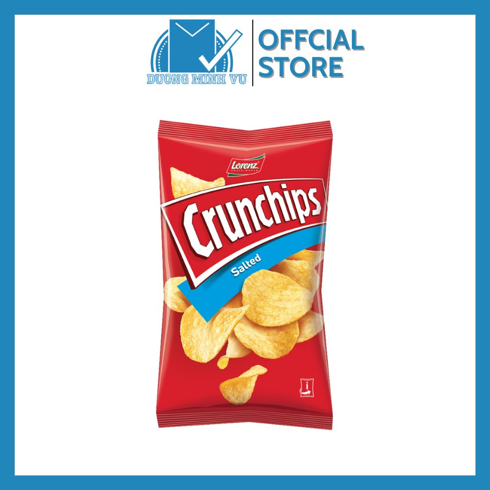 Khoai tây chiên Crunchips vị muối Lorenz Crunchips Salted 100g