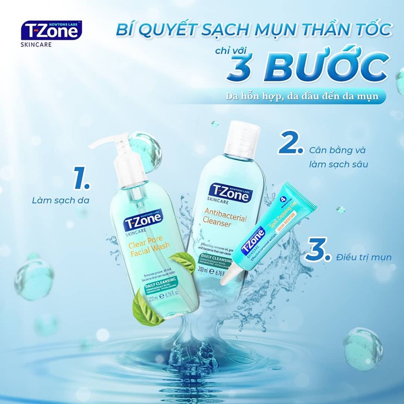 Gel ngăn ngừa mụn t-zone cấp tốc tinh chất tr&agravem tr&agrave 8ml
