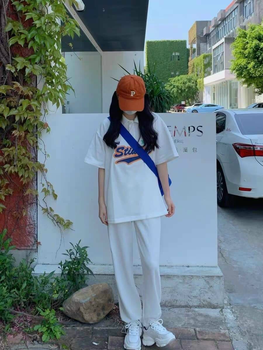 Siêu phẩm áo polo stiw 1968, chất cotton su phom thụng unisex siêu cá tính - ch