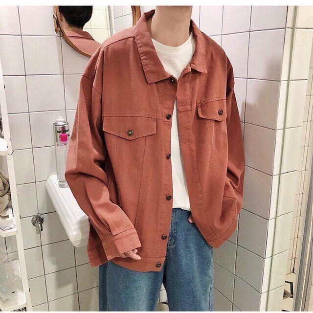 ÁO khoác jeans nam trơn thời trang cao cấp