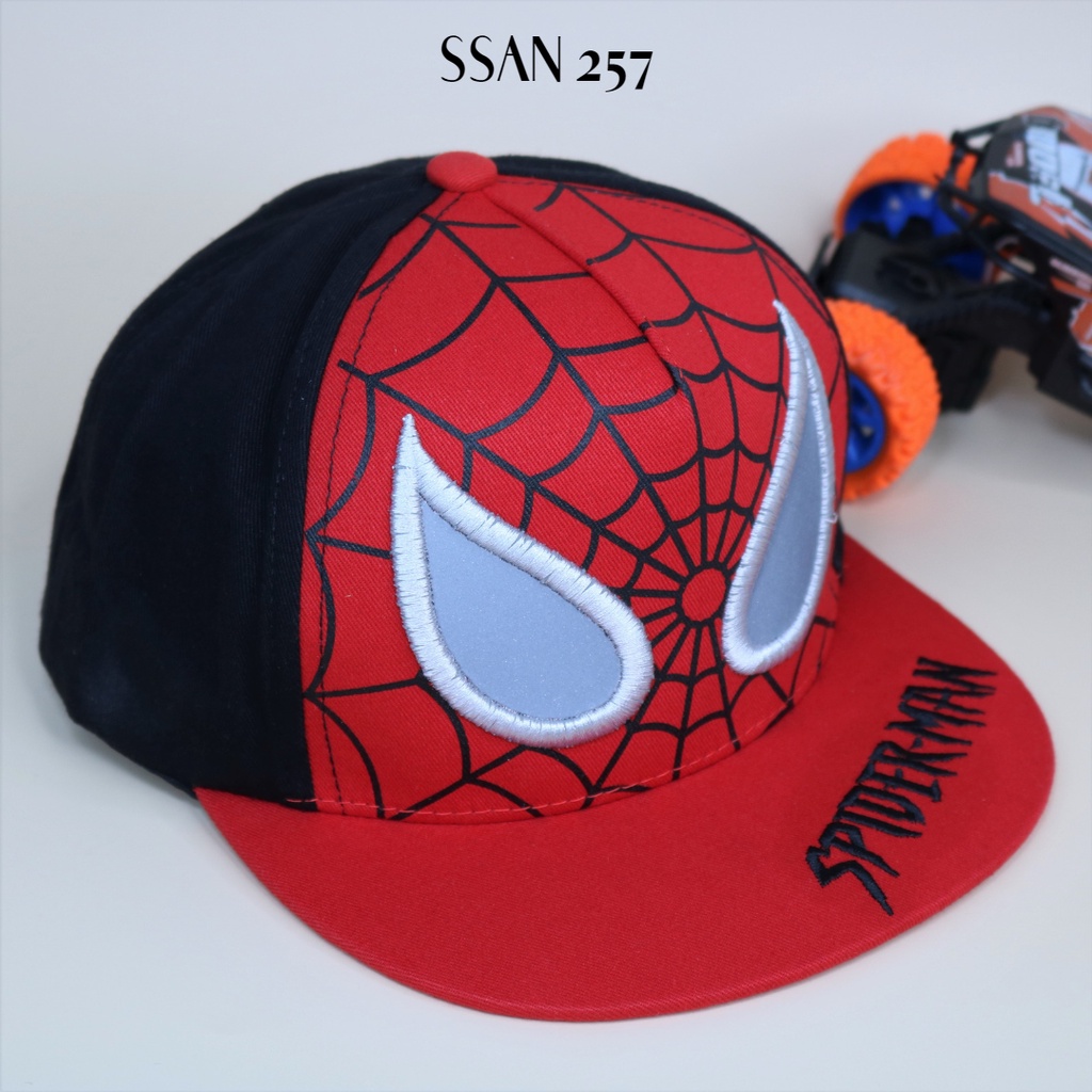Mũ lưỡi trai siêu nhân nhện Spiderman nón bé trai nhân vật Marvel từ 3 đến 6 tuổi