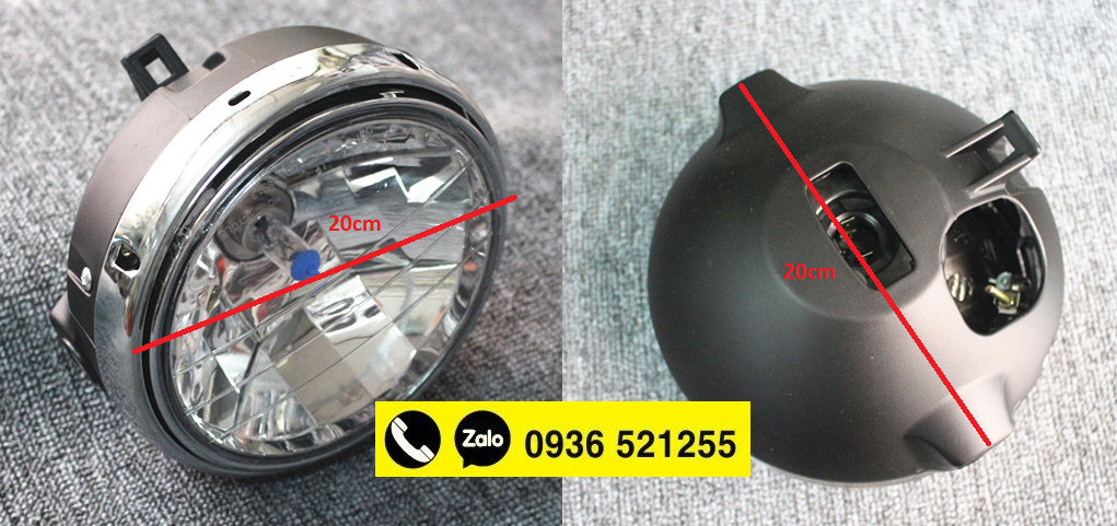 Đèn pha choá đèn cho các dòng xe Honda đèn tròn CB400, 750, hornet ....