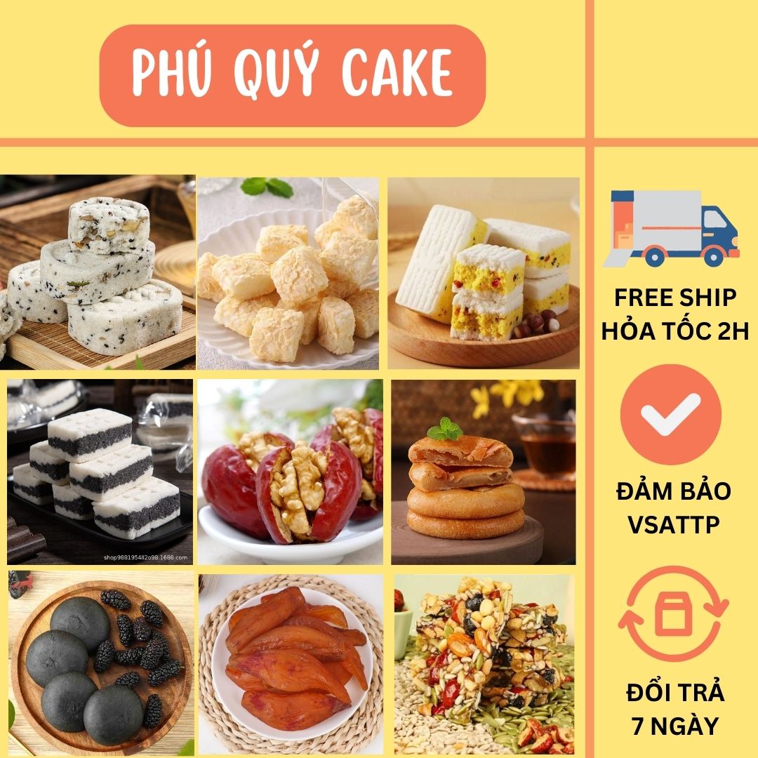 Mix các loại bánh ăn kiêng lành mạnh: Bánh ngũ cốc, Gạo lứt dâu tằm, Mì dẻo, Gạo đen, Hoa anh đào, M