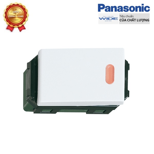 Công tắc panasonic wide 1 chiều có đèn báo khi off weg5151-51swk