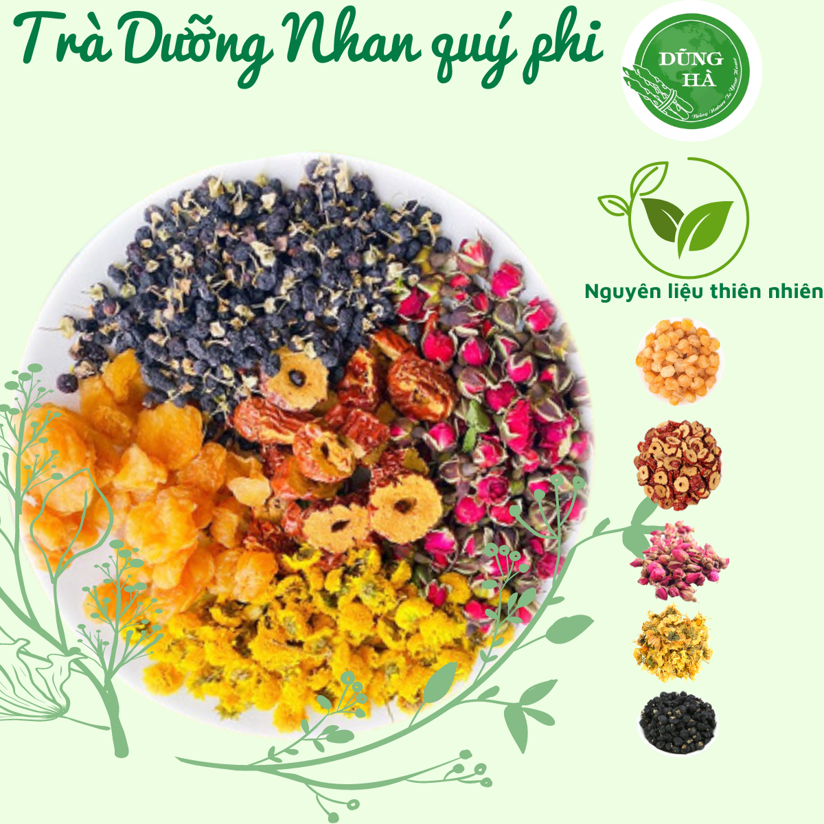 Trà dưỡng nhan quý phi- mua 10 tặng 3 , mua 20 tặng 5 , mua 30 tặng 1 bình nước