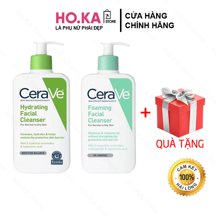 Sữa Rửa Mặt Cerave Chính Hãng Cho Da Dầu Mụn 87ml 237ml Hoka Store