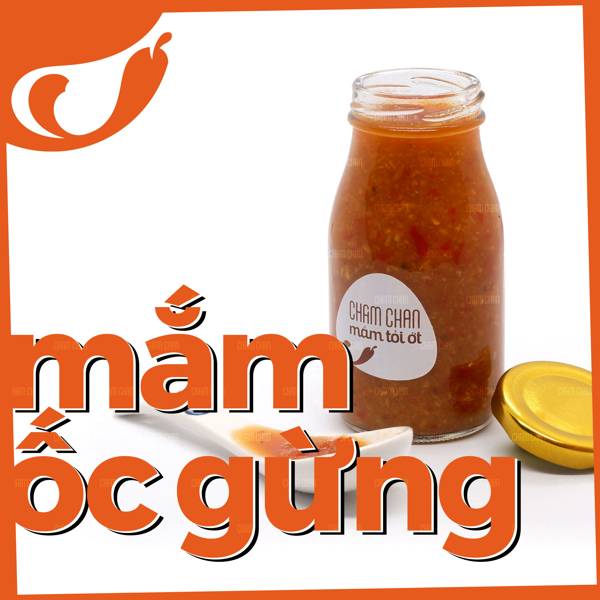 Mắm ốc gừng chấm chan - chai 200ml / cay chút