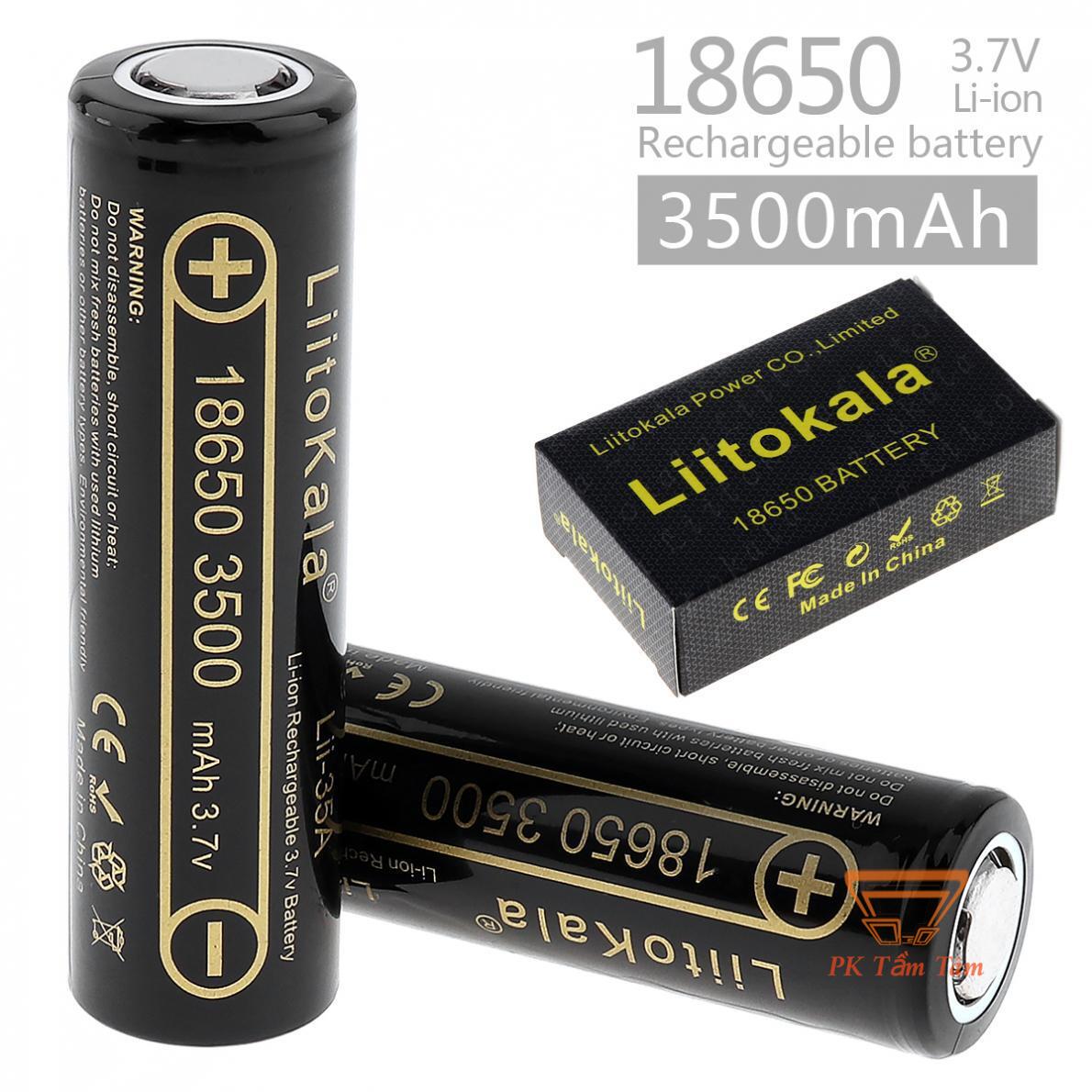 Pin sạc 18650 liitokala lii-35a 3500mah - hàng chính hãng