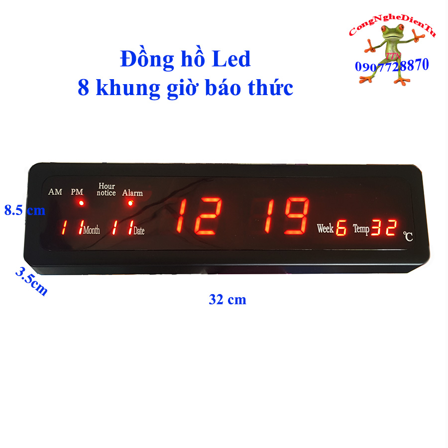 Đồng hồ Led treo tường 220 volt