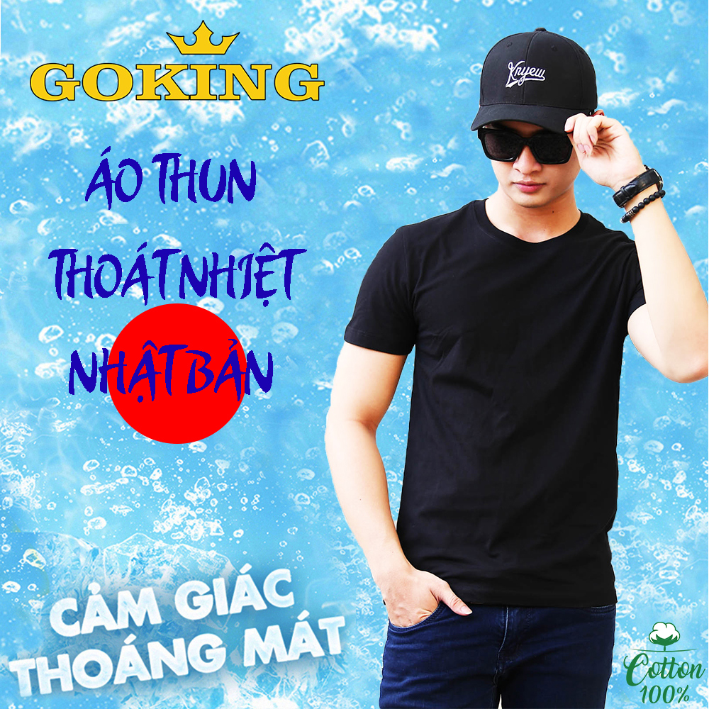 Áo thun nam thoát nhiệt Nhật Bản GOKING. Hàng hiệu cao cấp xuất khẩu. Siêu thoáng mát, mặc như không mặc. Đánh bay cơn nóng mùa hè.