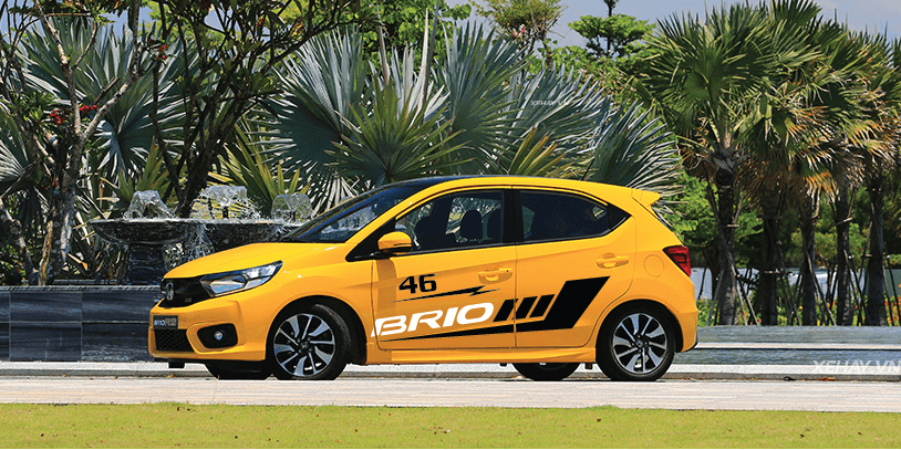 Decal dán sườn xe Honda Brio - Hàng tự thiết kế theo đơn đặt hàng