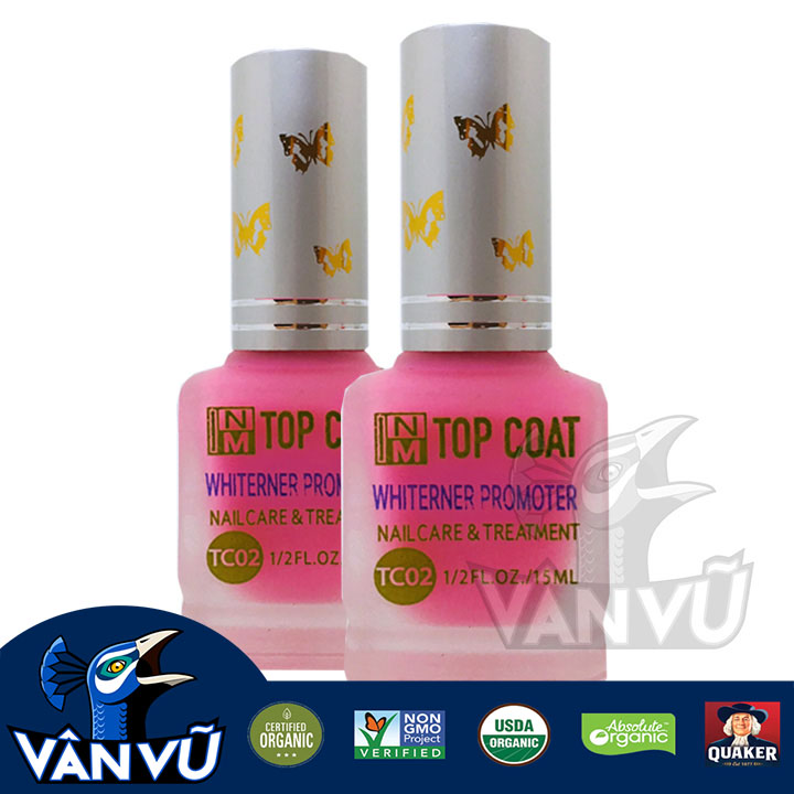 Sơn Dưỡng Trắng Móng Tay TC02 15ml, Hồng Gạo, Dưỡng Móng Chắc Khỏe, Chống Vàng Móng