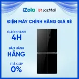 [GIAO TẠI HCM] Tủ lạnh Sharp Inverter 401 lít Multi Door SJ-FXP480VG-BK - Ngăn rau củ giữ ẩm Humidity Control - Bảng điều khiển bên ngoài - Chế độ cấp đông nhanh