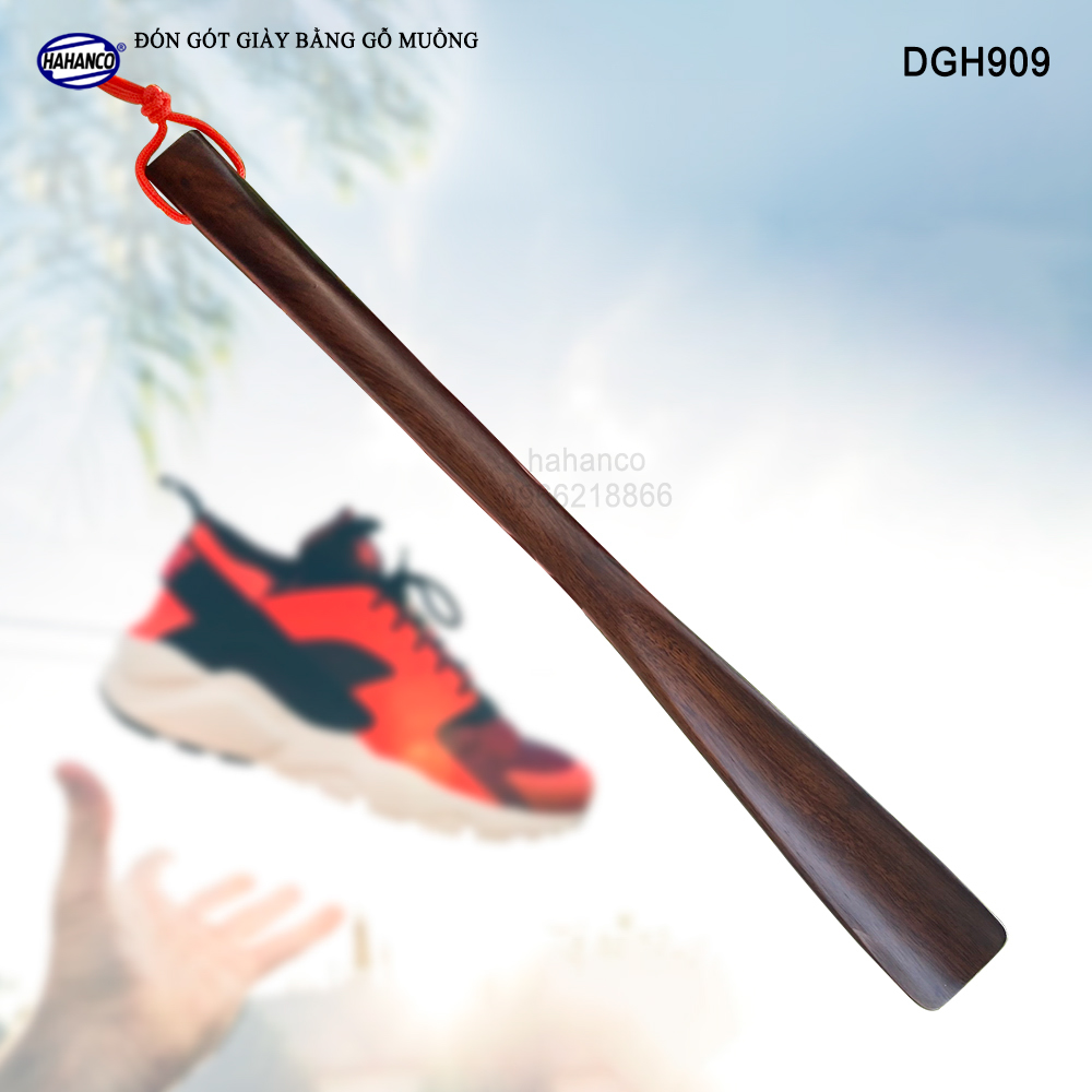 Đón gót giày gỗ chiu liu dài 35cm - dgh909- nguyên khối siêu bền - hahanco