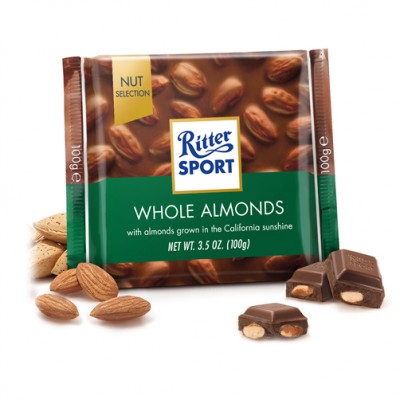 Socola Sữa Nhân Hạnh Nhân Ritter Sport 100g